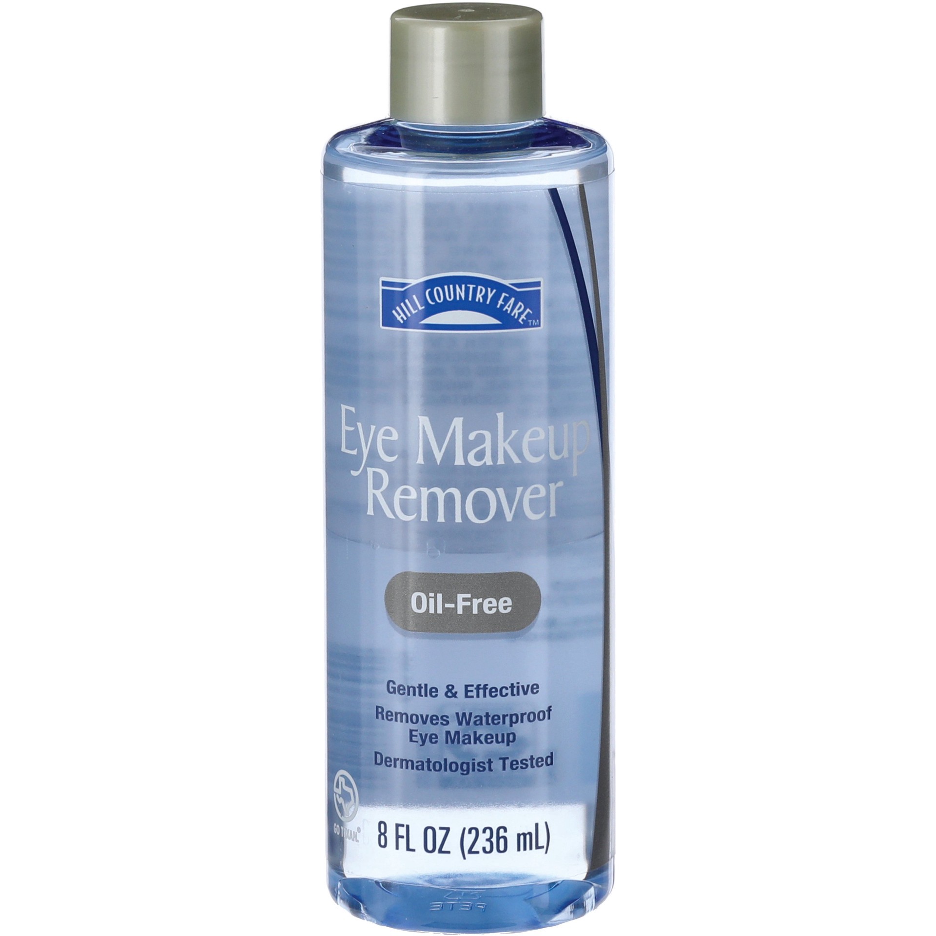 slide 1 of 1, Hill Country Fare Oil-Free Eye Makeup Remover, 8 oz