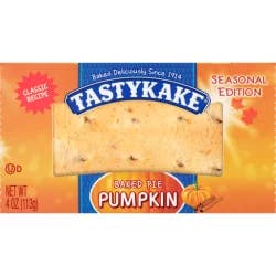 Tastykake Pie, Baked, Pumpkin, Seasonal Edition