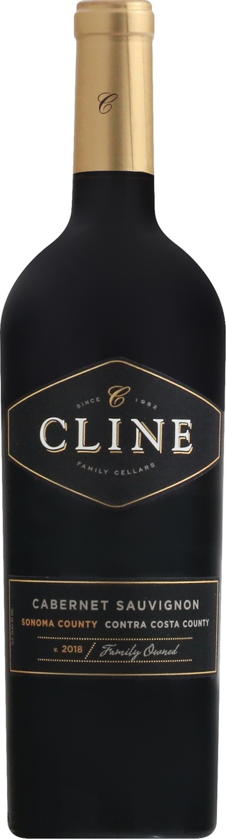 slide 7 of 8, Cline Cabernet Sauvignon Wine, 750 ml
