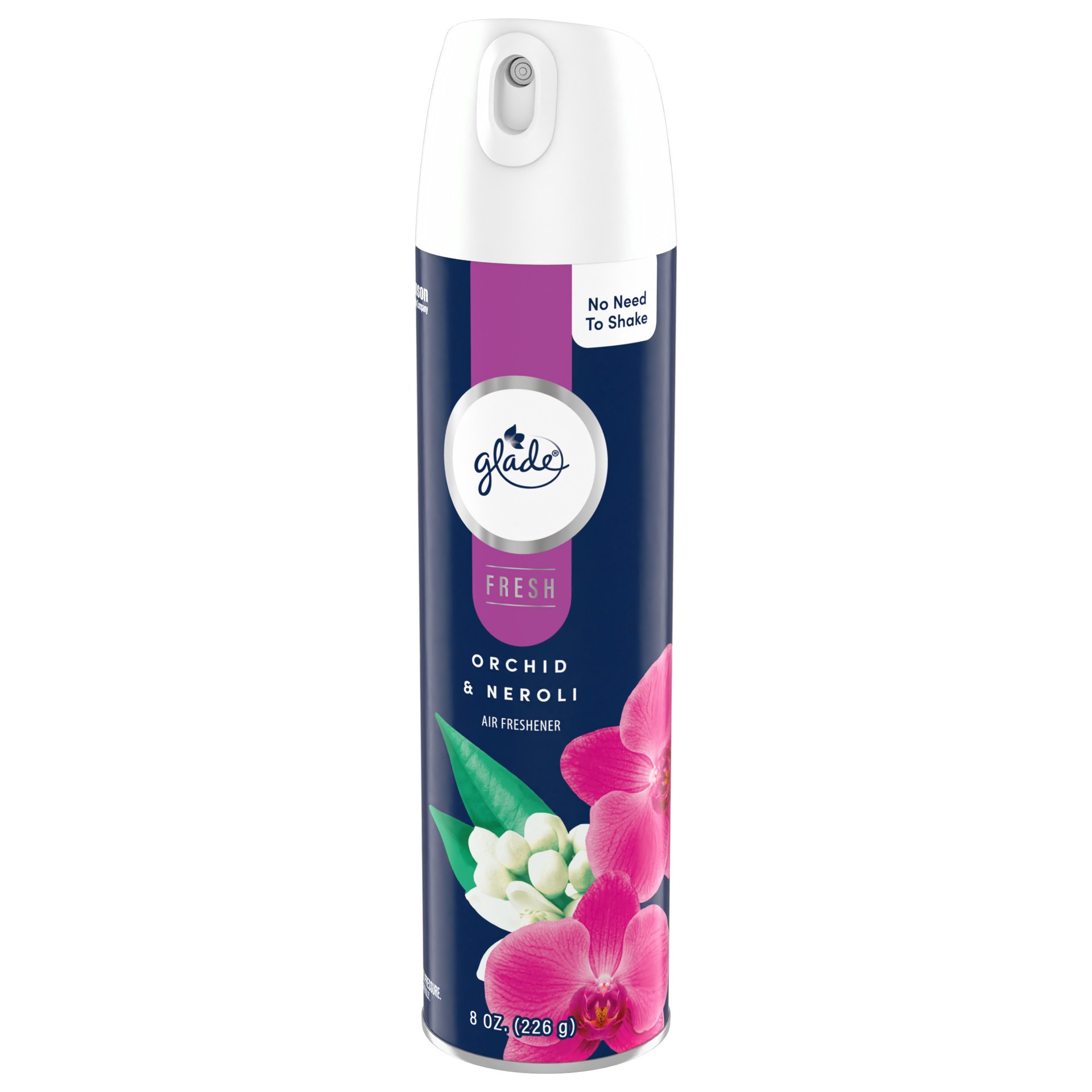 slide 5 of 5, Glade Aerosol Spray, Air Freshener for Home, Orchid & Neroli, Fragrance Infused with Essential Oils, Invigorating and Refreshing, with 100% Natural Propellent, 8 oz, 8 oz