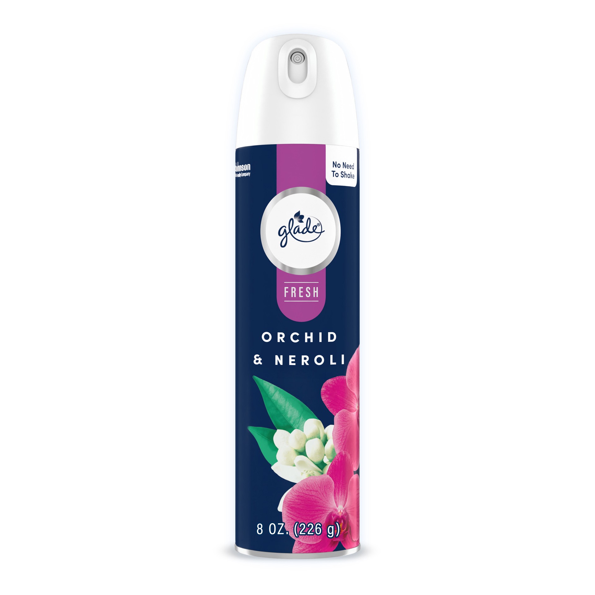 slide 3 of 5, Glade Aerosol Spray, Air Freshener for Home, Orchid & Neroli, Fragrance Infused with Essential Oils, Invigorating and Refreshing, with 100% Natural Propellent, 8 oz, 8 oz