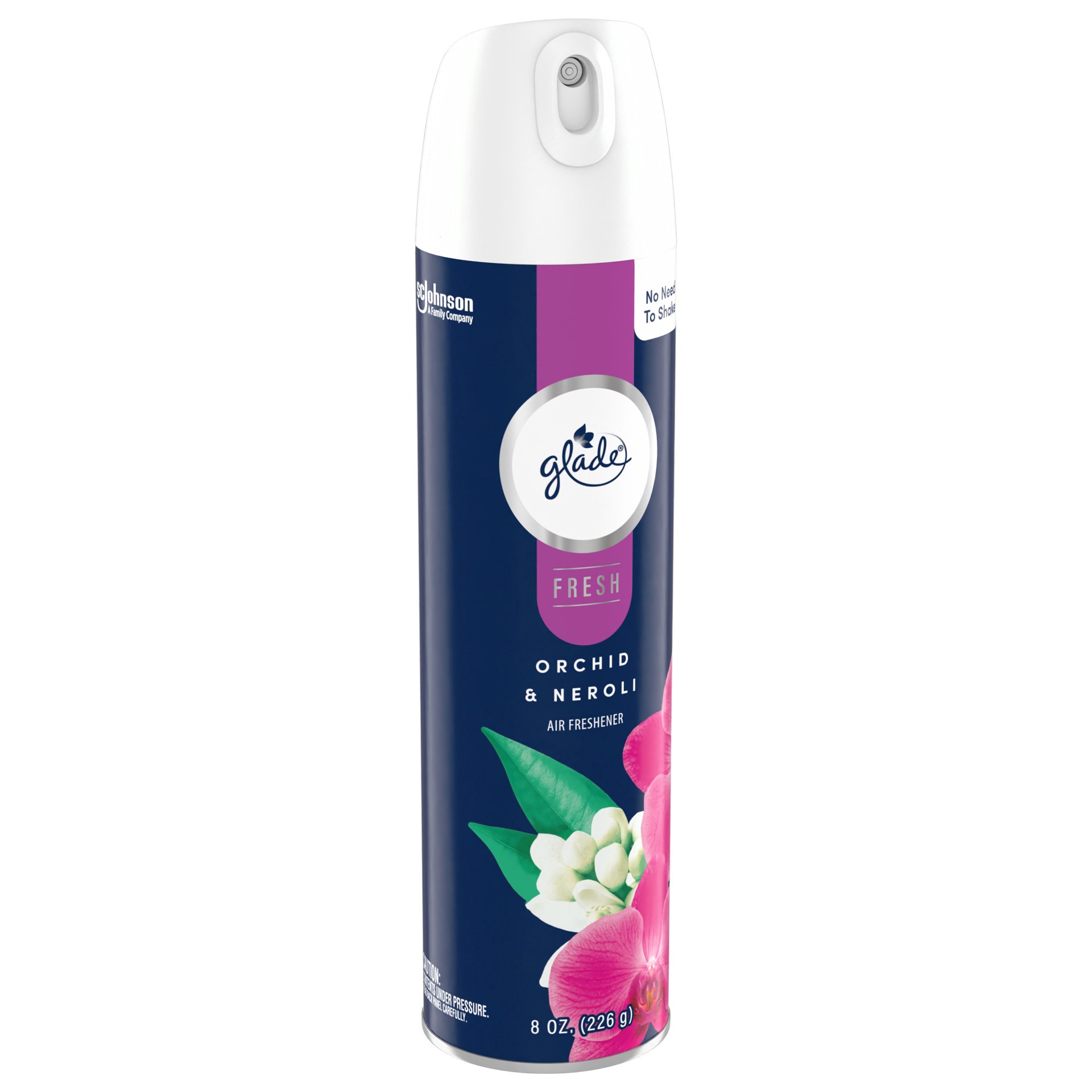 slide 4 of 5, Glade Aerosol Spray, Air Freshener for Home, Orchid & Neroli, Fragrance Infused with Essential Oils, Invigorating and Refreshing, with 100% Natural Propellent, 8 oz, 8 oz