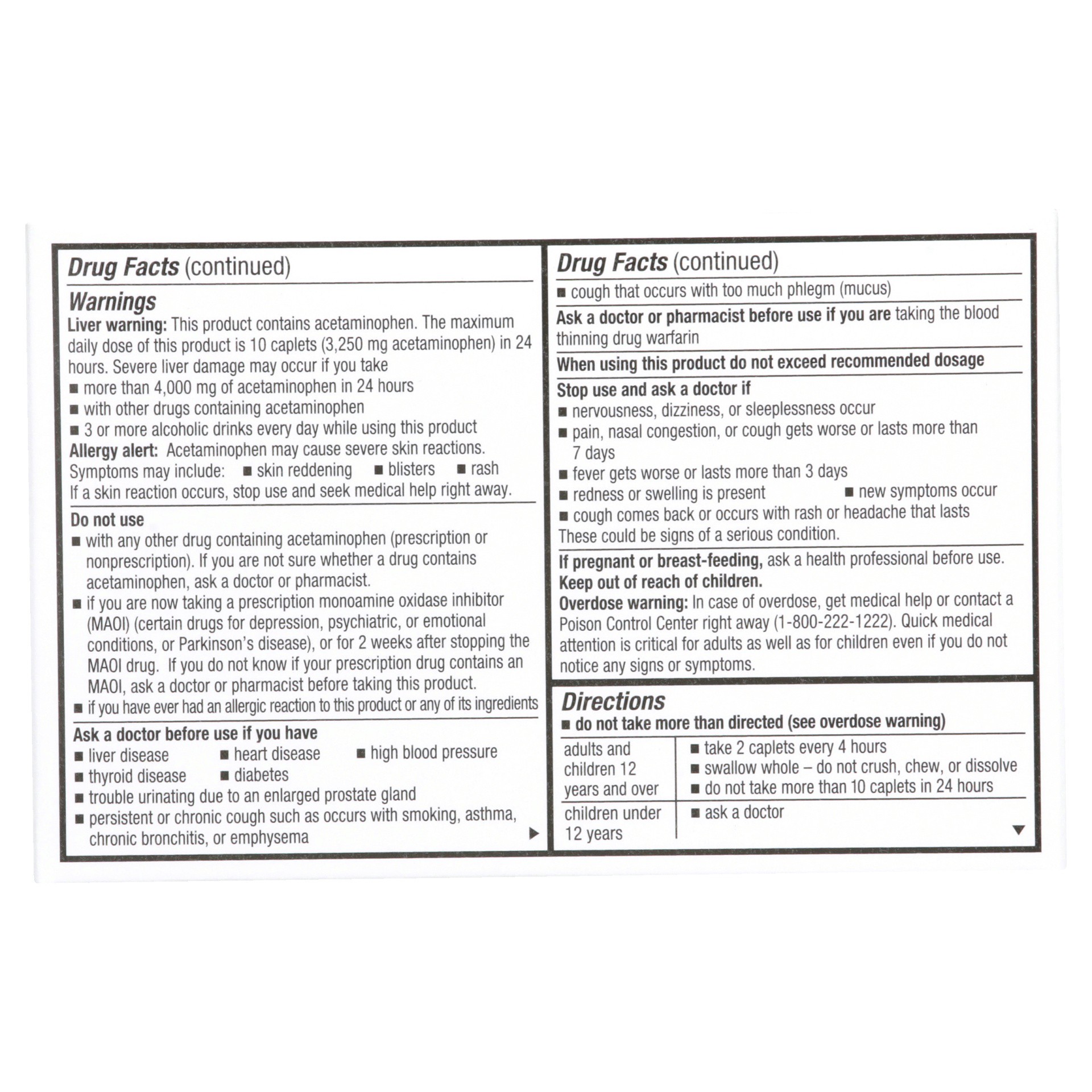 slide 5 of 6, TopCare Sinus Severe Daytime Non-drowsy Acetaminophen Pain Reliever/fever Reducer, Phenylephrine Hcl Nasal Decongestant, Guaifenesin Expectorant Cool Taste Caplets, 24 ct