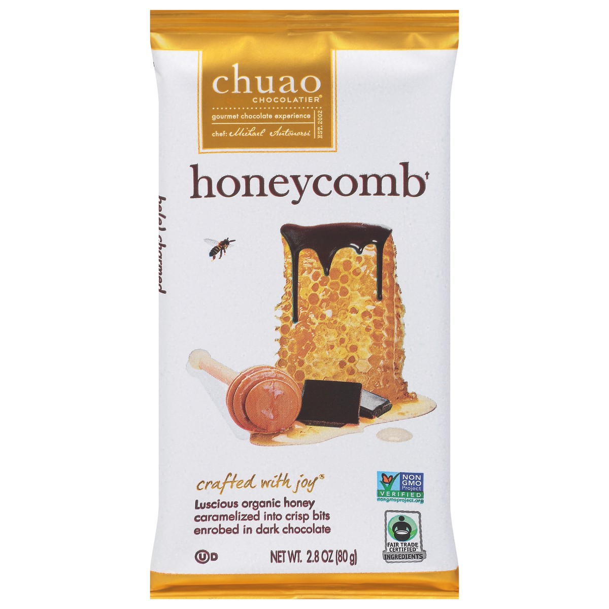 slide 1 of 1, Chuao Chocolatier Chocolatier Honeycomb, 2.8 oz