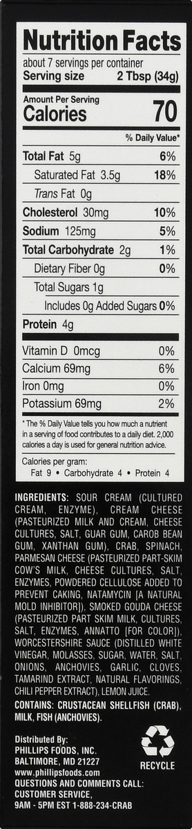 slide 3 of 13, Philips Premium Crab & Spinach Dip 8.25 oz, 8.25 oz