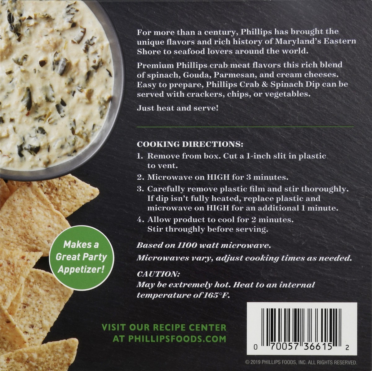slide 6 of 13, Philips Premium Crab & Spinach Dip 8.25 oz, 8.25 oz