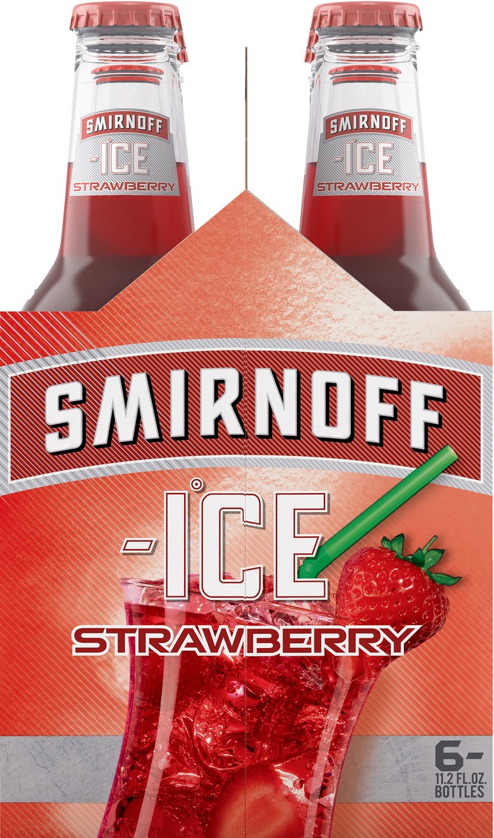 slide 2 of 3, Smirnoff Ice Strawberry, 6 ct; 11.2 oz