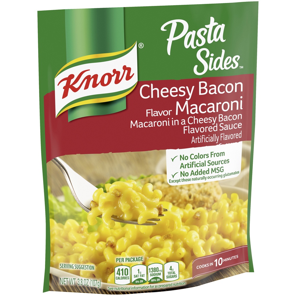 slide 2 of 5, Knorr Pasta Sides Cheesy Bacon Macaroni, 3.79 oz