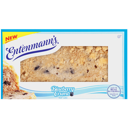 slide 1 of 1, Entenmann's Blueberry Loaf Cake, 14 oz