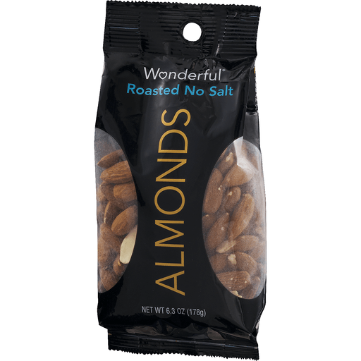 slide 3 of 9, Wonderful Roasted & Salted Almonds, 6.3 oz