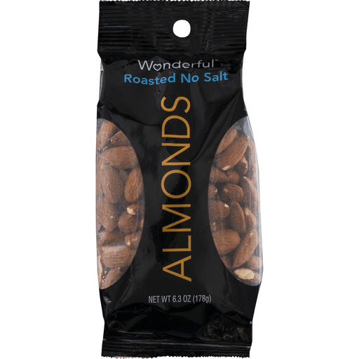 slide 4 of 9, Wonderful Roasted & Salted Almonds, 6.3 oz