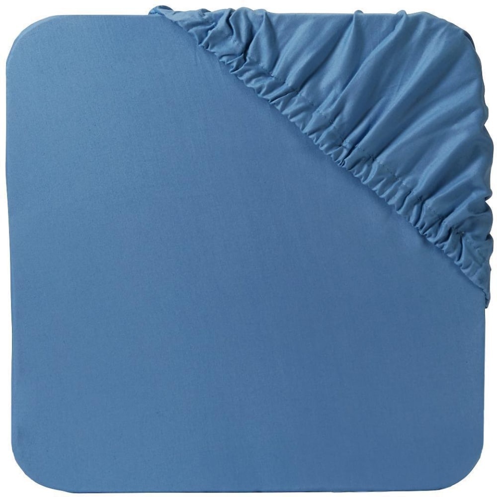 slide 1 of 1, Everyday Living 250 Thread Count Fitted Sheet - Allure Blue - Queen, Queen Size