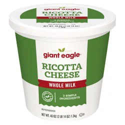 Giant Eagle Ricotta Cheese, Whole Milk