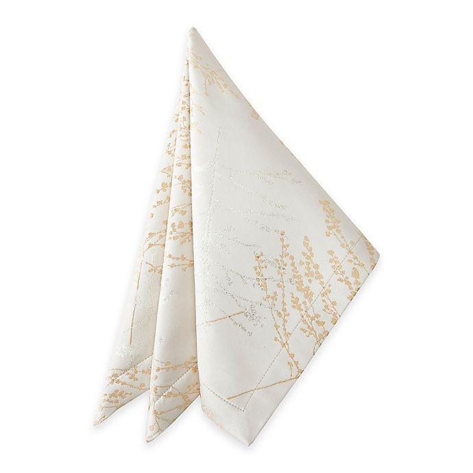 slide 1 of 1, Waterford Linens Timber Napkins - Gold/Silver, 1 ct