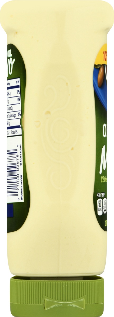 slide 8 of 11, Kraft Mayo with Olive Oil Reduced Fat Mayonnaise Bottle, 22 fl oz