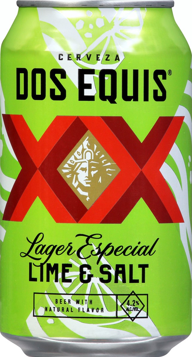 slide 10 of 12, Dos Equis Lager Especial Lime & Salt Beer 12 oz, 12 oz