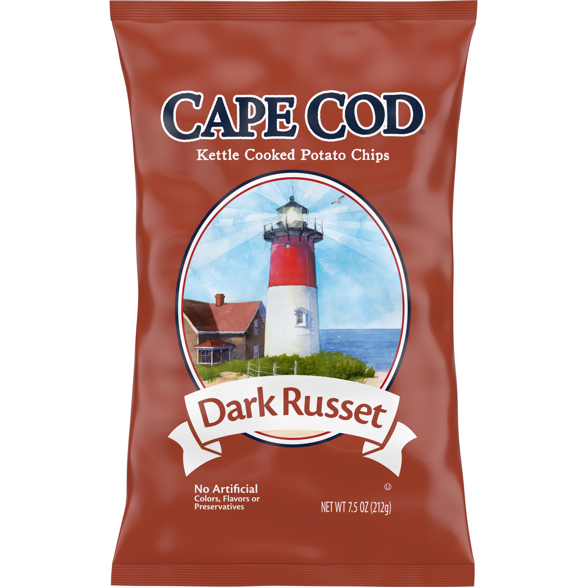 slide 1 of 9, Cape Cod Potato Chips, Russet Kettle Chips, 7.5 Oz, 7.5 oz