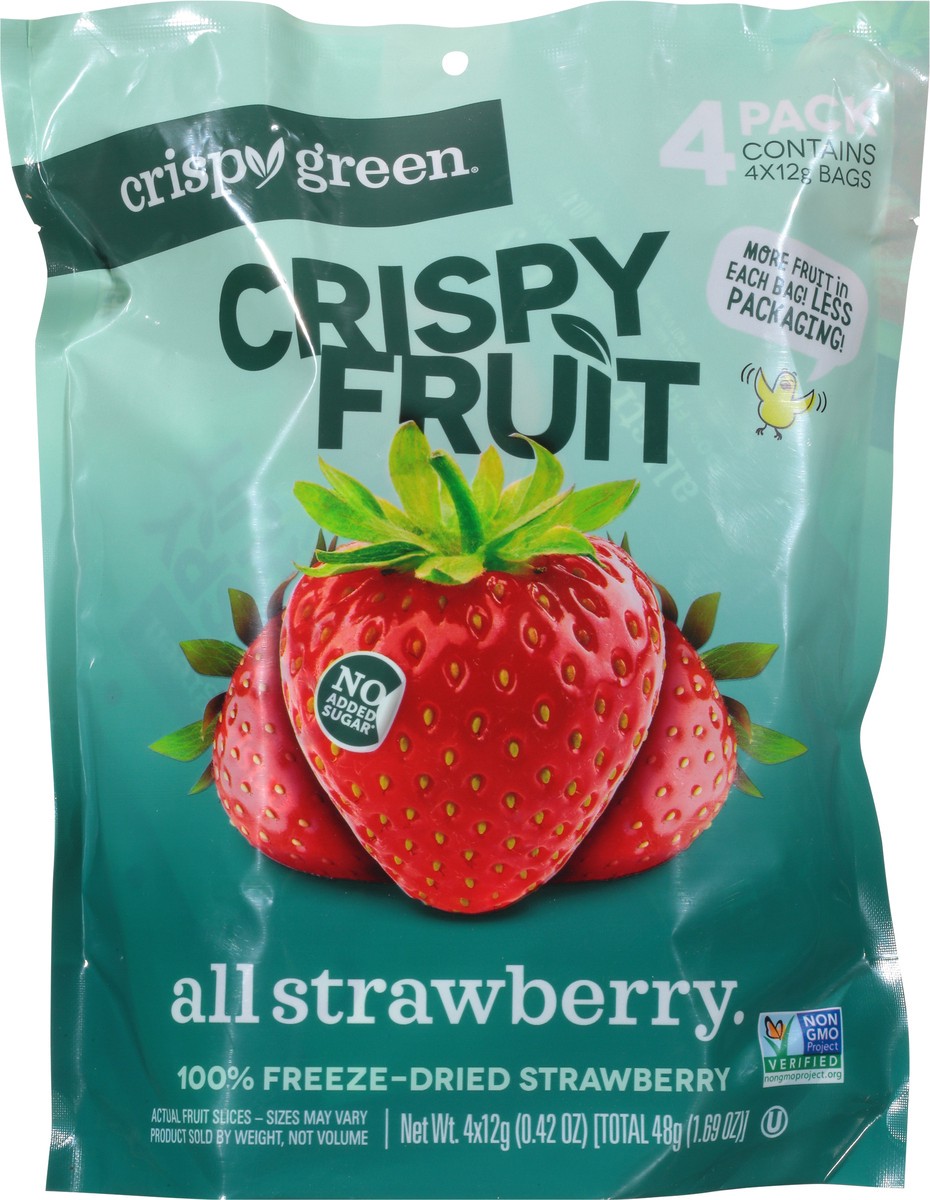 slide 8 of 9, Crispy Green All Strawberry Crispy Fruit - 4 ct, 1 ct