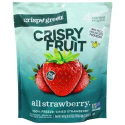 Crispy Green All Strawberry Crispy Fruit - 4 ct