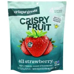 Crispy Green All Strawberry Crispy Fruit - 4 ct