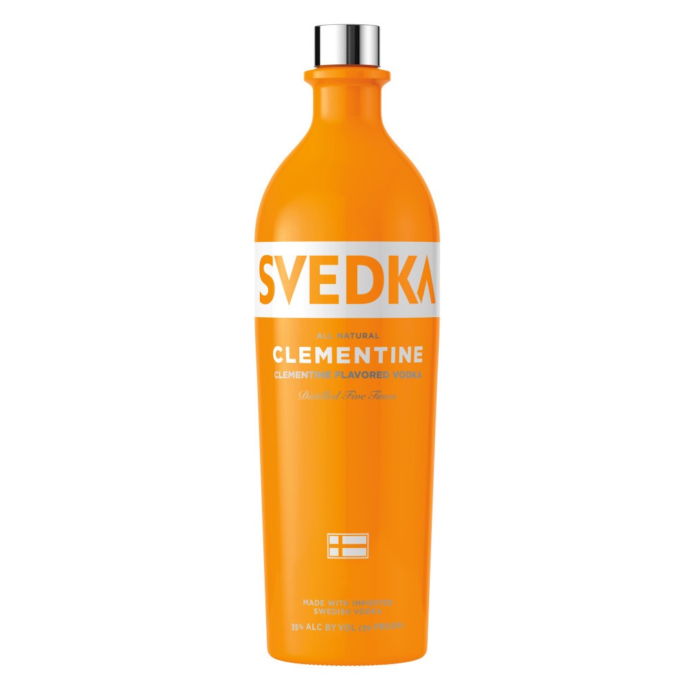 slide 1 of 2, SVEDKA Clementine Flavored Vodka, 1 L Bottle, 70 Proof, 33.81 fl oz