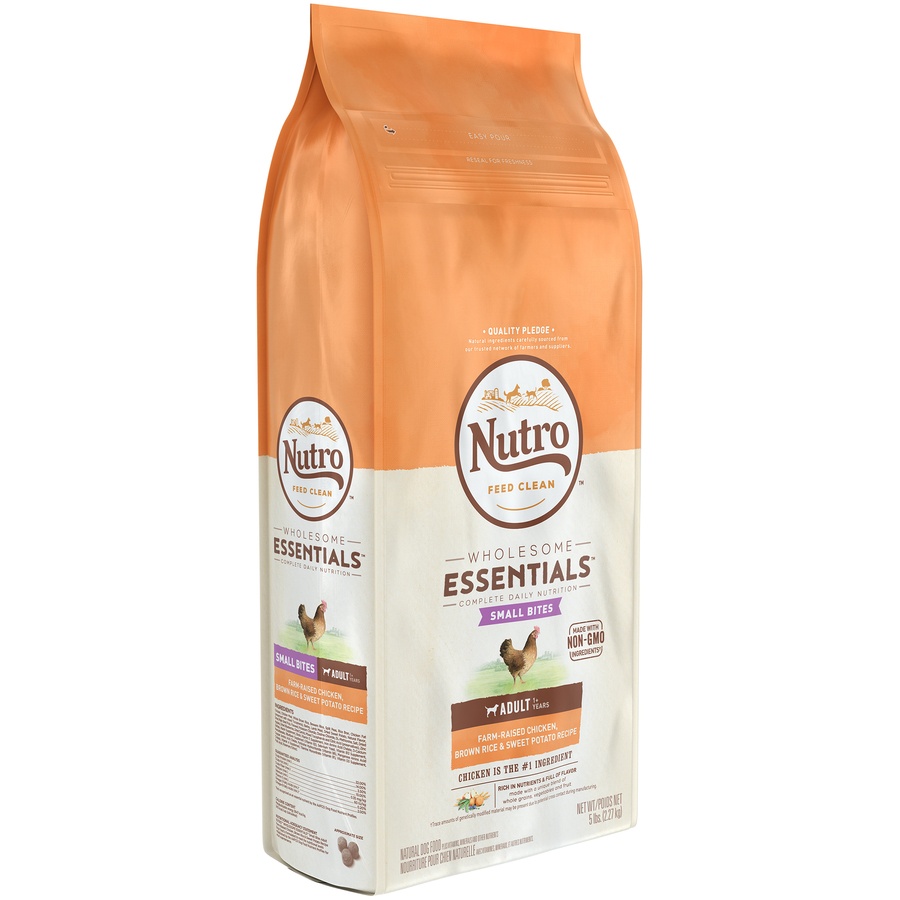 Nutro Wholesome Essentials Small Bites Chicken & Rice Dry Dog Food 5 lb ...