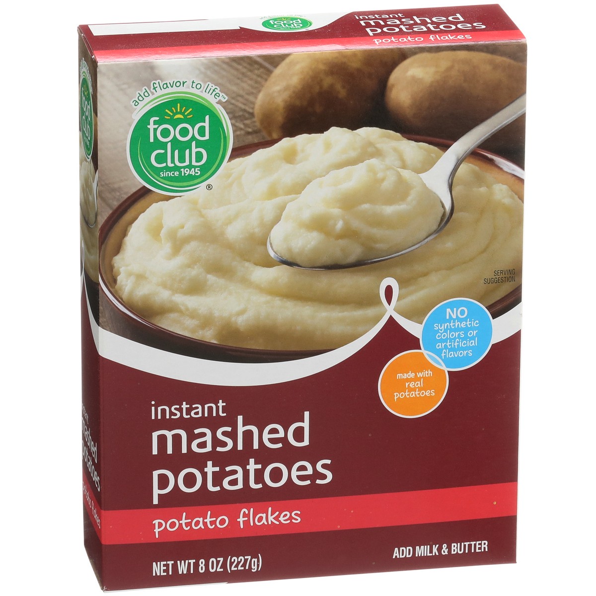 slide 9 of 9, Food Club Potato Flakes Instant Mashed Potatoes, 8 oz