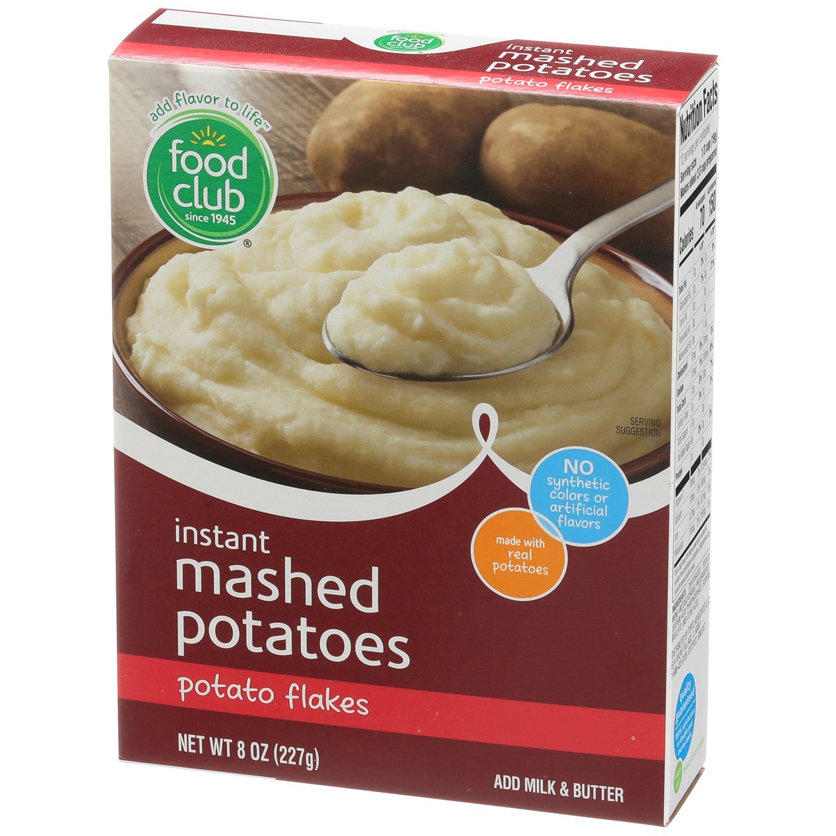 slide 5 of 9, Food Club Potato Flakes Instant Mashed Potatoes, 8 oz