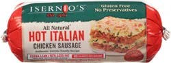 Isernio's Hot Italian Chicken Sausage 16 oz