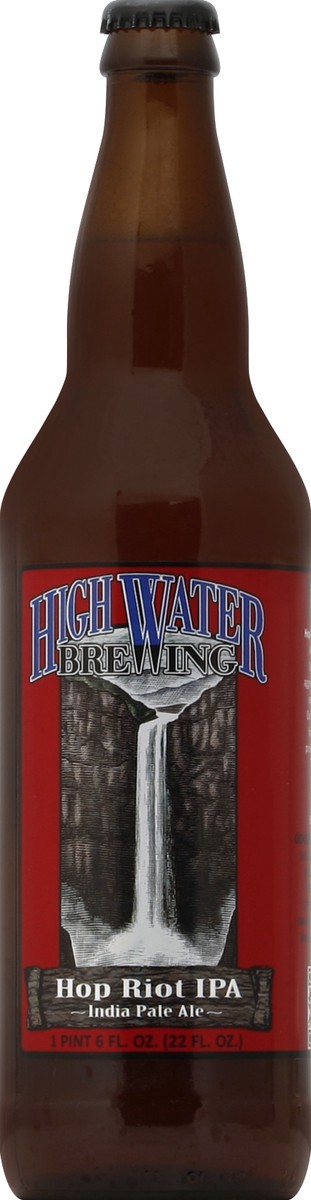 slide 4 of 4, High Water Brewing Hop Riot IPA, 22 oz