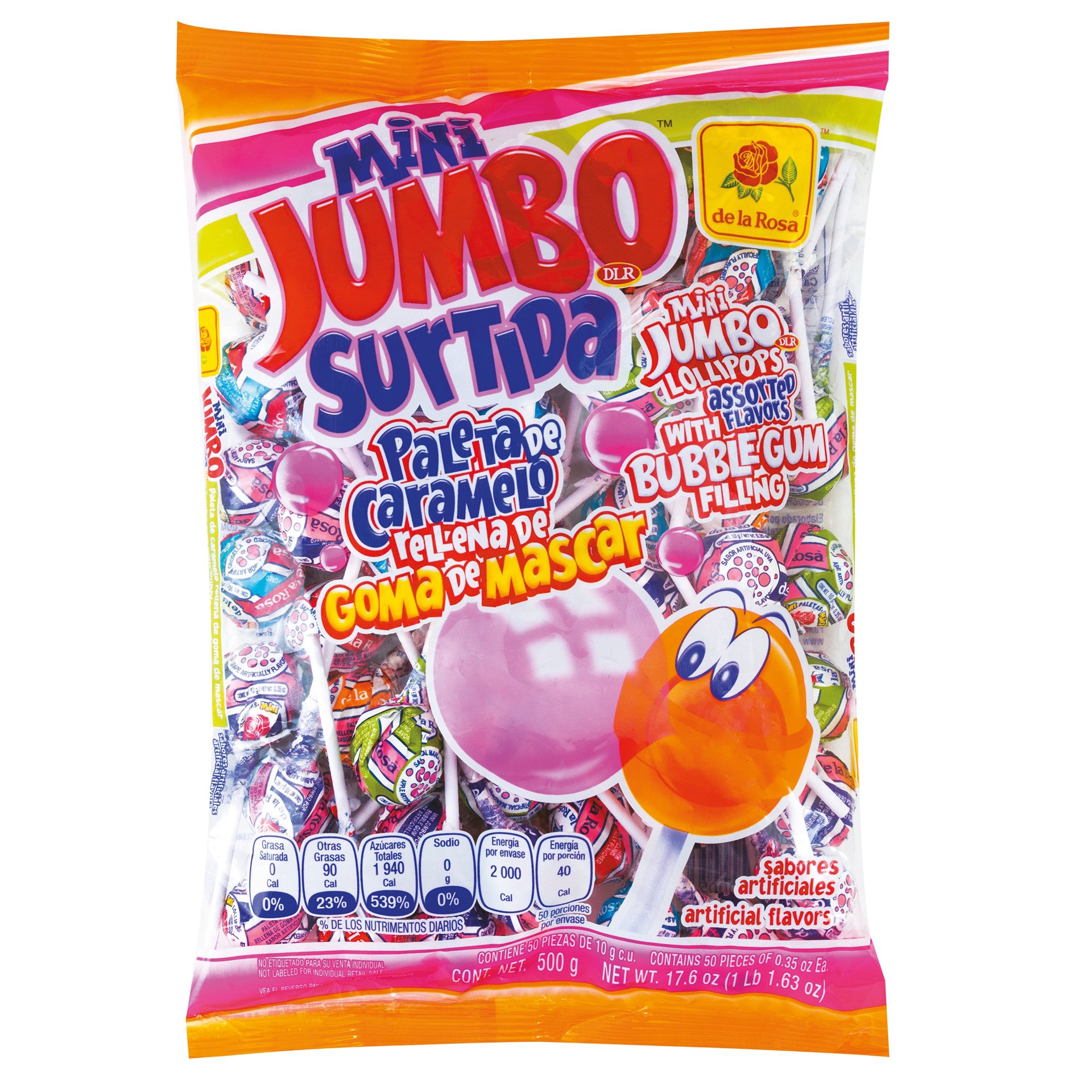 slide 1 of 1, De la Rosa Dlrosa Mini Lollipop Asstd, 50 ct