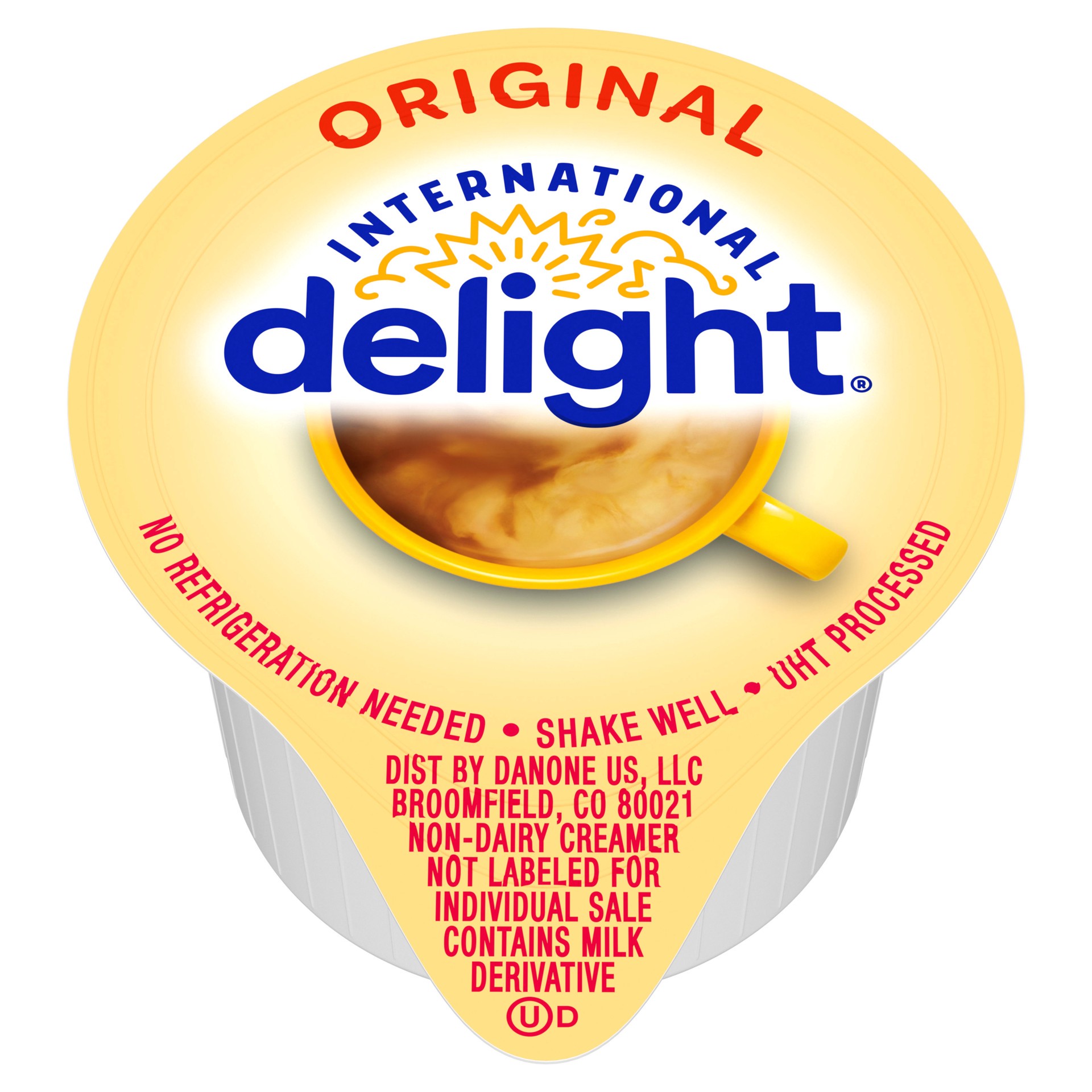 slide 1 of 5, International Delight Coffee Creamer Singles, Original, Shelf Stable Flavored Creamer, 384 Ct, 0.44 FL OZ, Pre-Portioned Creamers, 1 ct