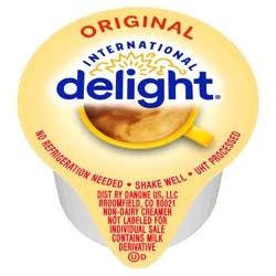 International Delight Coffee Creamer Singles, Original, Shelf Stable Flavored Creamer, 384 Ct, 0.44 FL OZ, Pre-Portioned Creamers
