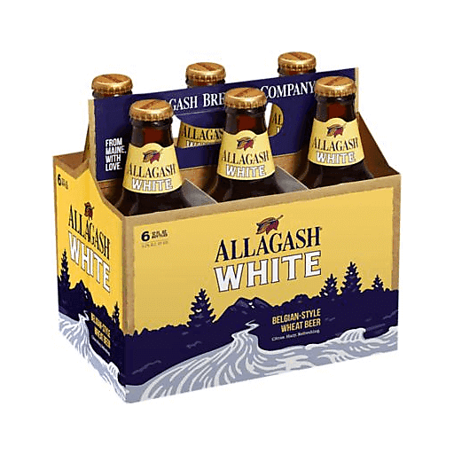 slide 1 of 1, Allagash White Belgian-Style Wheat Beer, 6 ct; 12 oz