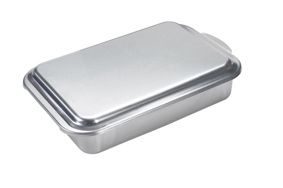 slide 1 of 5, Nordic Ware Baking Pan with Oven-Safe Lid 1 ea, 1 ct