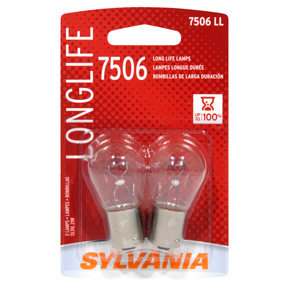 slide 1 of 6, Sylvania Long Life Mini, 7506LL, 2 ct