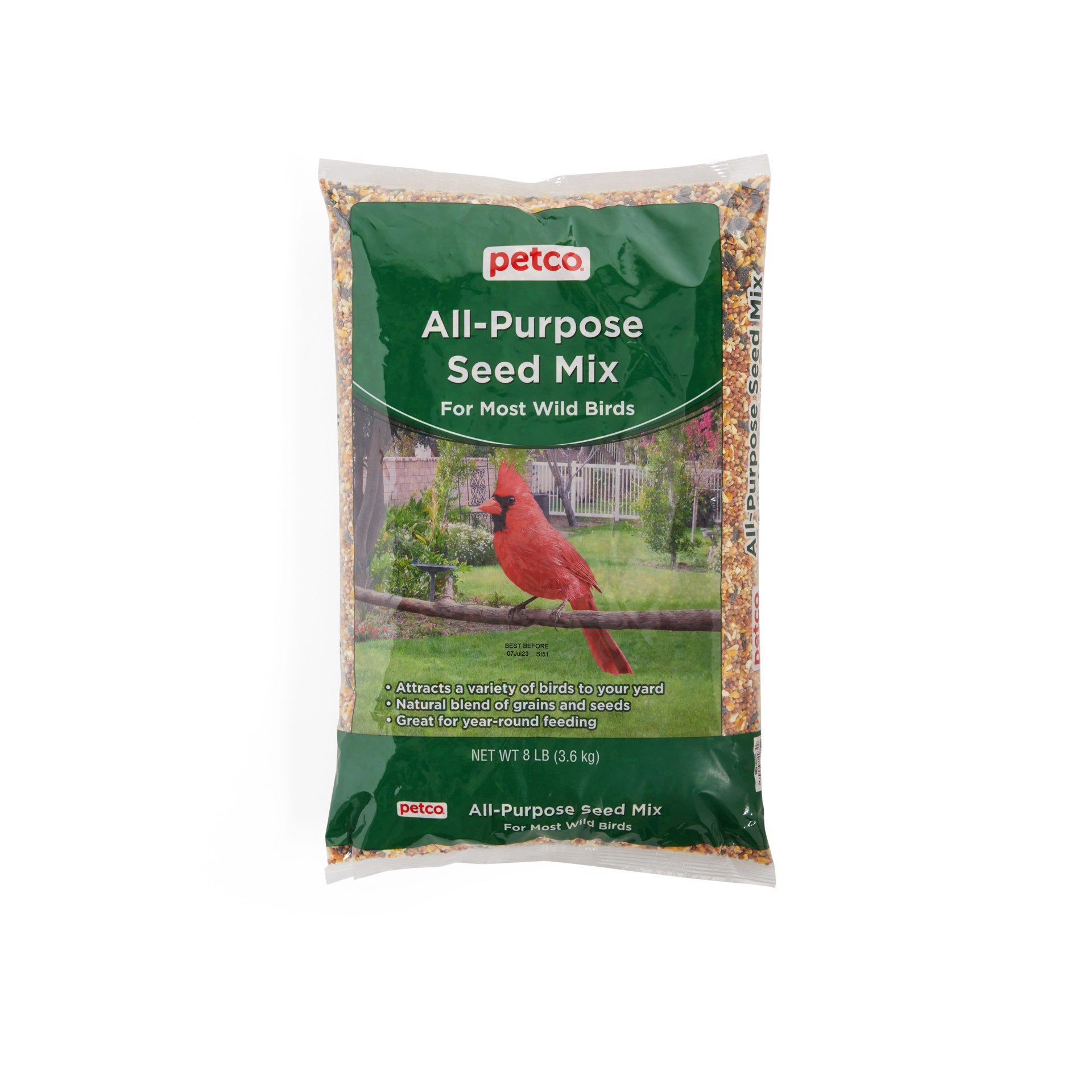 slide 1 of 1, Petco All Purpose Seed Mix Wild Bird Food, 8 lb