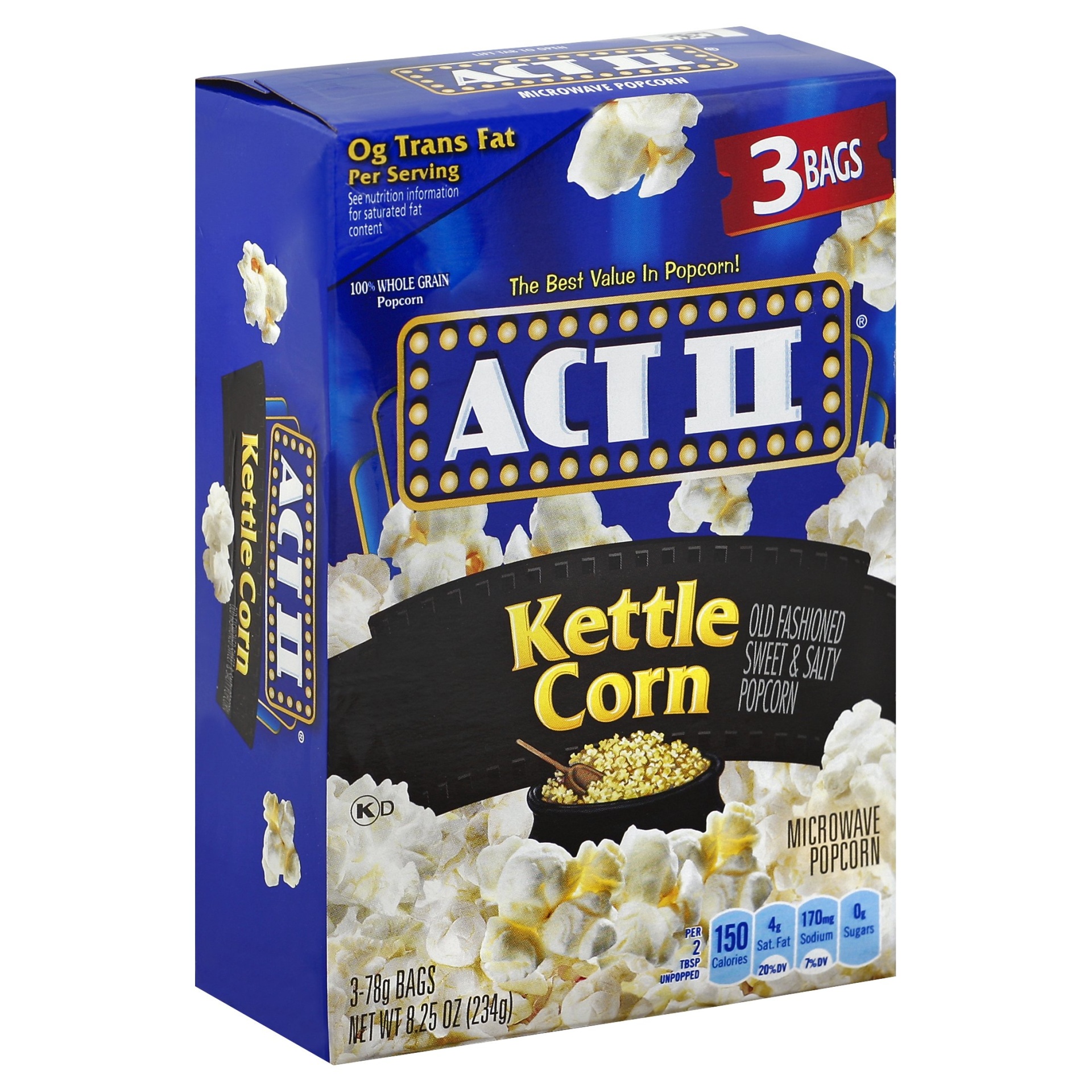 ACT II Kettle Corn Popcorn 8.25 oz Shipt