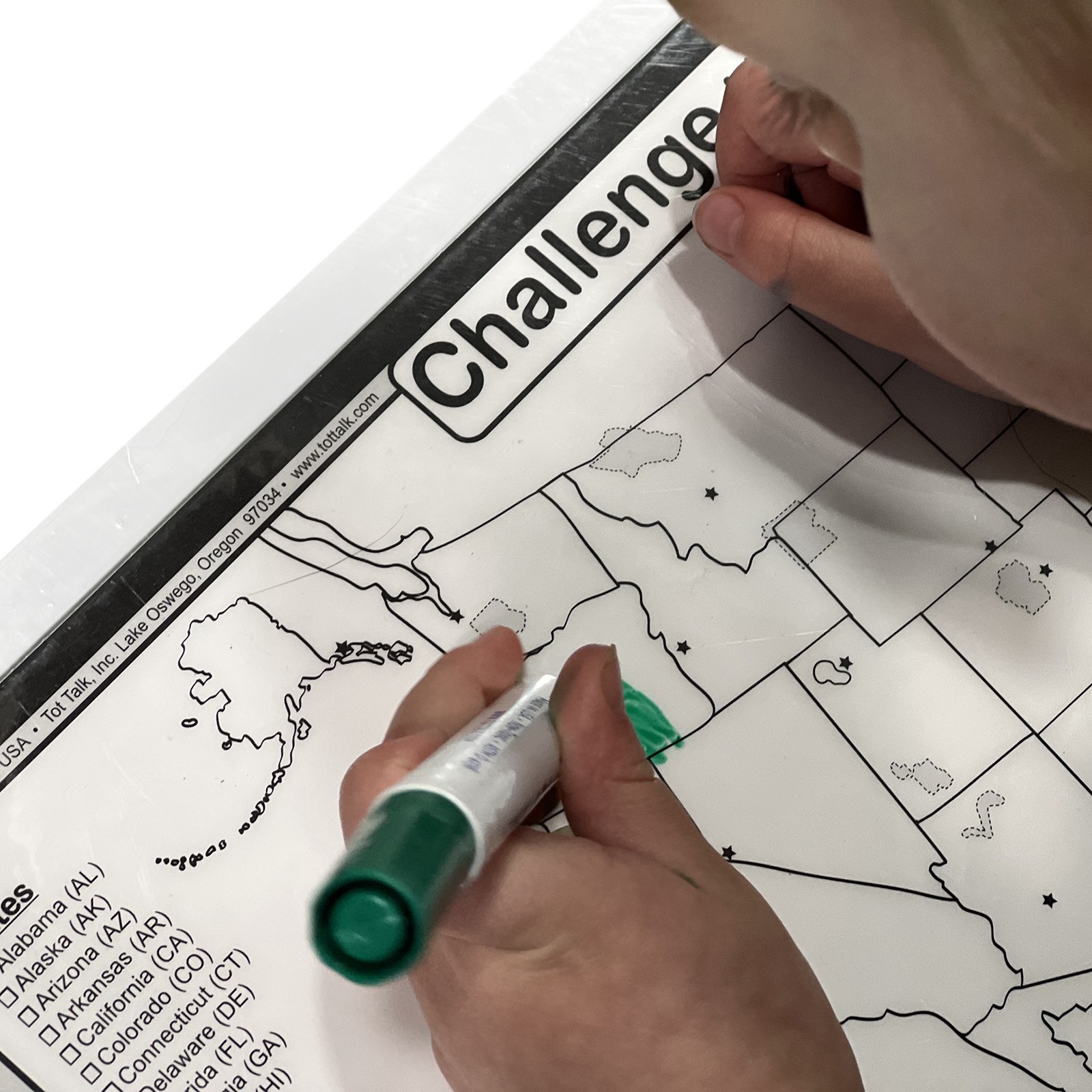 slide 4 of 5, Tot Talk United States Of America Placemat, 17.5 in x 11.5 in