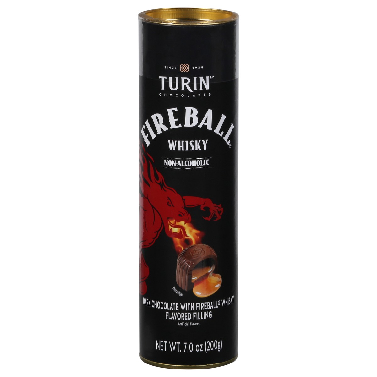 slide 7 of 13, Turin Fireball Non-Alcoholic Whisky Dark Chocolate 7.0 oz, 7 oz