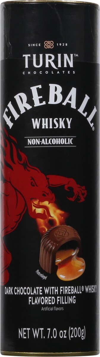 slide 13 of 13, Turin Fireball Non-Alcoholic Whisky Dark Chocolate 7.0 oz, 7 oz
