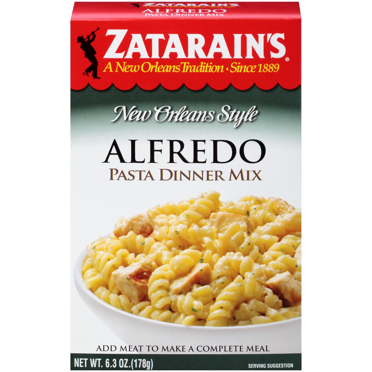 slide 1 of 5, Zatarain's Alfredo Pasta Dinner, 6.3 oz, 6.3 oz