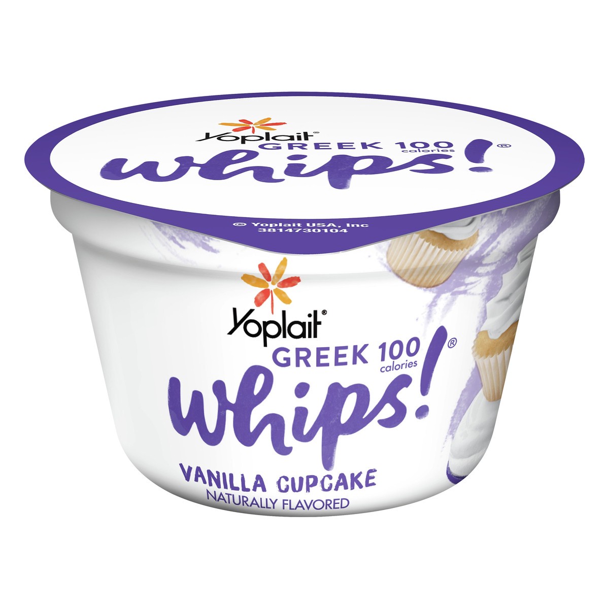 slide 1 of 10, Yoplait Greek Whips!, Vanilla Cupcake, 4 oz