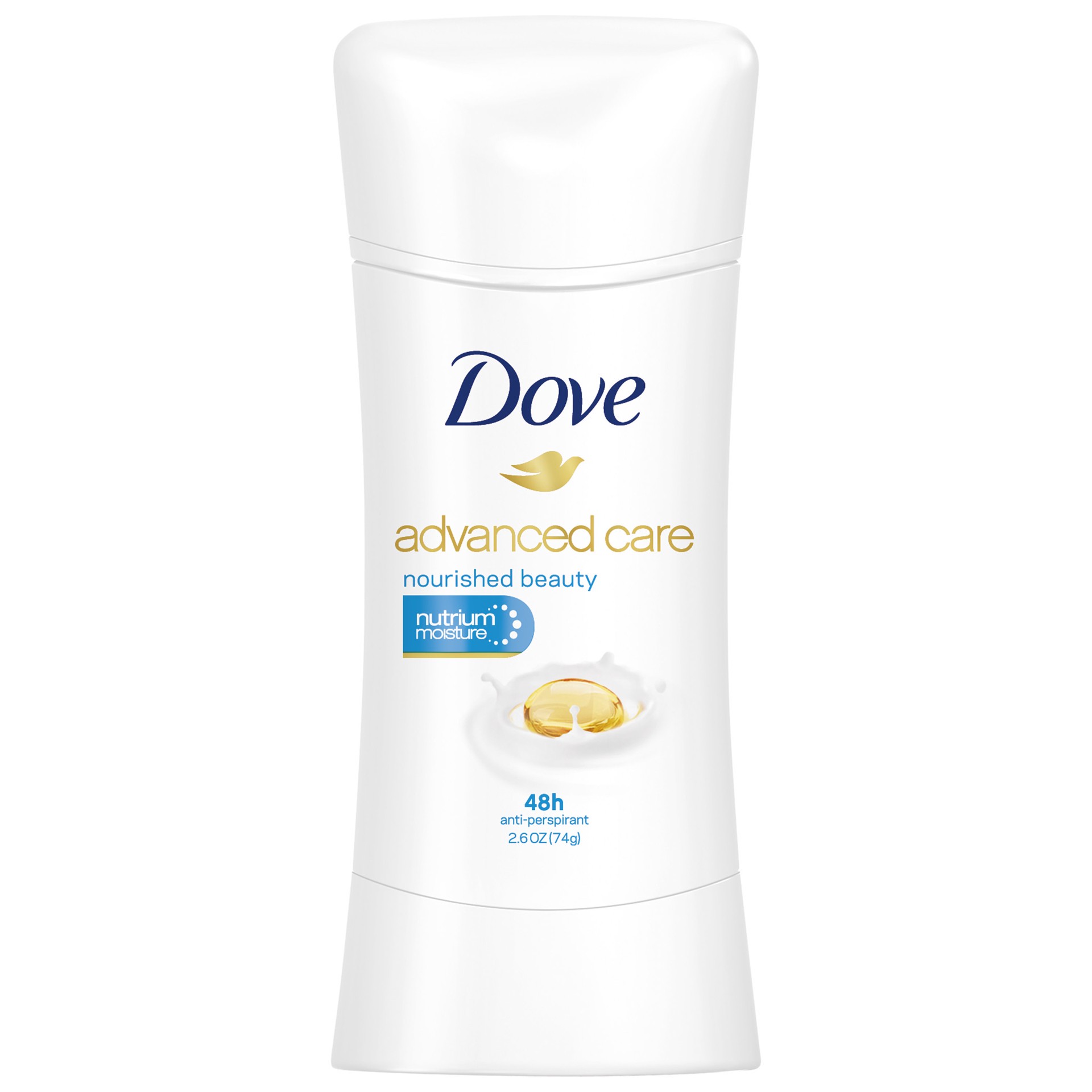 slide 1 of 6, Dove Advanced Care Antiperspirant Deodorant Nourished Beauty, 2.6 oz, 2.6 oz