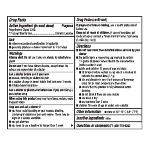 slide 2 of 25, Meijer Polyethylene Glycol 3350, Powder For Solution, Osmotic Laxative, 2 ct