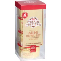 H-E-B Creamy Creations Mini Bowl Set with Lids