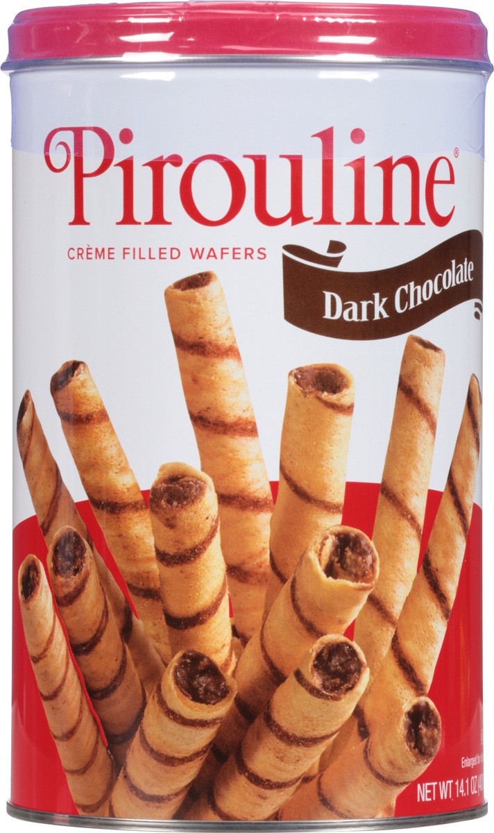 slide 6 of 9, Pirouline De Beukelaer Dark Chocolate Creme De Pirouline, 14 oz