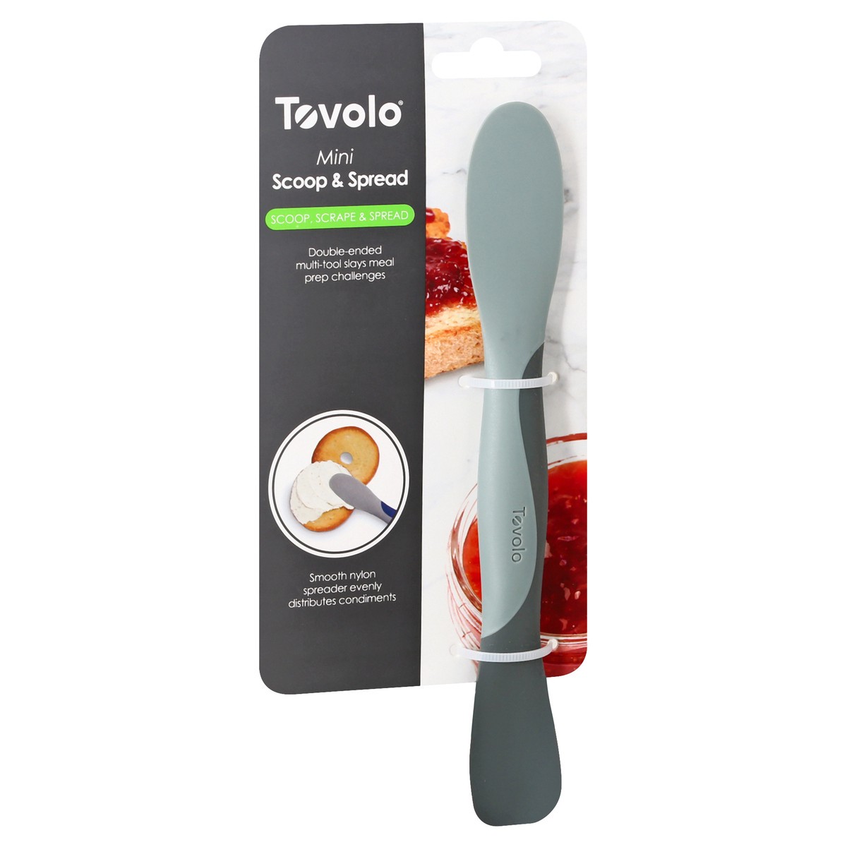 slide 3 of 8, Tovolo Mini Silicone Scrape and Scoop Multi-Purpose Scraper, Gray, 1 ct