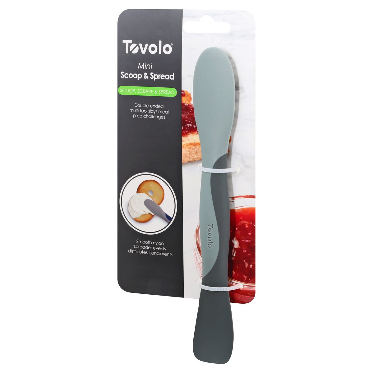 slide 4 of 8, Tovolo Mini Silicone Scrape and Scoop Multi-Purpose Scraper, Gray, 1 ct