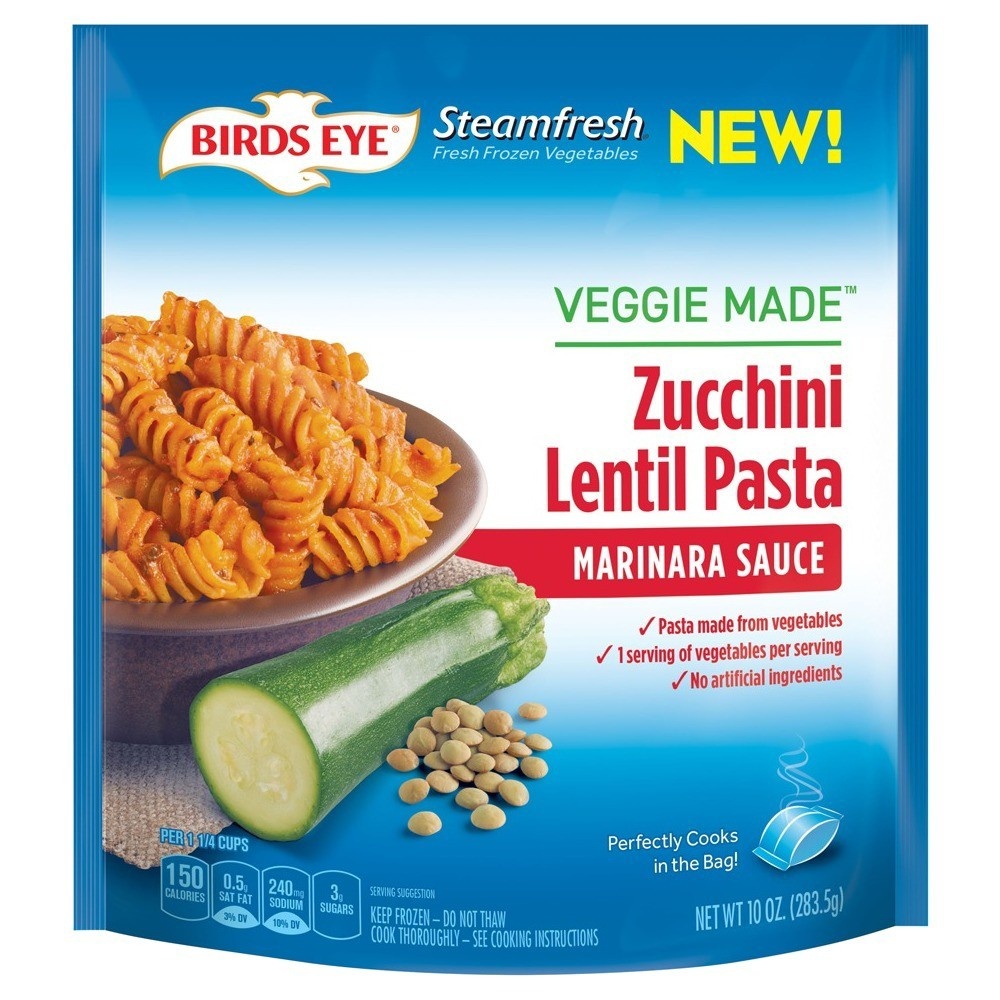slide 1 of 3, Birds Eye Zucchini Lentil Pasta With Marinara Sauce, 10 oz